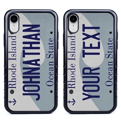 
Personalized License Plate Case for iPhone XR – Hybrid Rhode Island