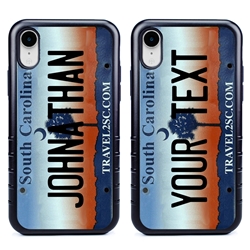 
Personalized License Plate Case for iPhone XR – Hybrid South Carolina