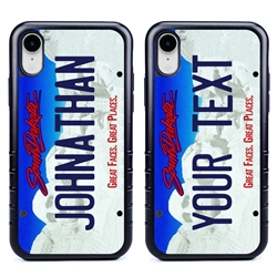 
Personalized License Plate Case for iPhone XR – Hybrid South Dakota