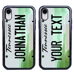 
Personalized License Plate Case for iPhone XR – Hybrid Tennessee