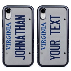 
Personalized License Plate Case for iPhone XR – Hybrid Virginia