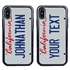Personalized License Plate Case for iPhone XS Max – Hybrid California
