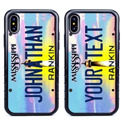 
Personalized License Plate Case for iPhone XS Max – Hybrid Mississippi