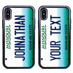 
Personalized License Plate Case for iPhone XS Max – Hybrid Missouri