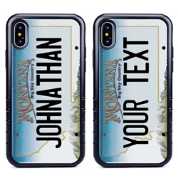 
Personalized License Plate Case for iPhone XS Max – Hybrid Montana
