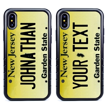 Personalized License Plate Case for iPhone XS Max – Hybrid New Jersey
