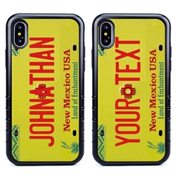 
Personalized License Plate Case for iPhone XS Max – Hybrid New Mexico