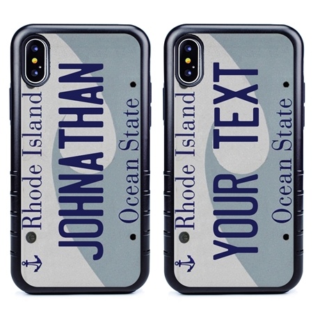 Personalized License Plate Case for iPhone XS Max – Hybrid Rhode Island
