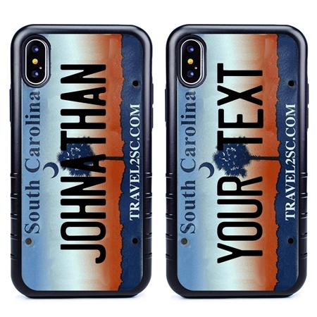 Personalized License Plate Case for iPhone XS Max – Hybrid South Carolina
