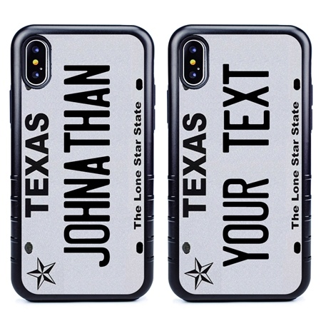 Personalized License Plate Case for iPhone XS Max – Hybrid Texas
