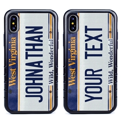 
Personalized License Plate Case for iPhone XS Max – Hybrid West Virginia