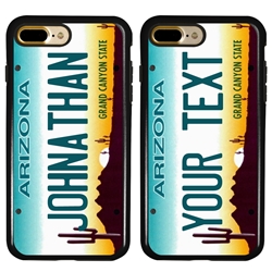 
Personalized License Plate Case for iPhone 7 Plus / 8 Plus – Hybrid Arizona