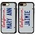Personalized License Plate Case for iPhone 7 Plus / 8 Plus – Hybrid California
