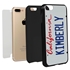 Personalized License Plate Case for iPhone 7 Plus / 8 Plus – Hybrid California
