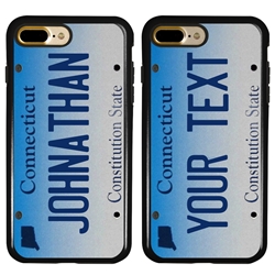 
Personalized License Plate Case for iPhone 7 Plus / 8 Plus – Hybrid Connecticut