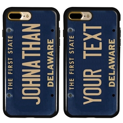 
Personalized License Plate Case for iPhone 7 Plus / 8 Plus – Hybrid Delaware
