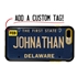 Personalized License Plate Case for iPhone 7 Plus / 8 Plus – Hybrid Delaware
