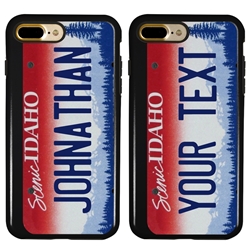 
Personalized License Plate Case for iPhone 7 Plus / 8 Plus – Hybrid Idaho