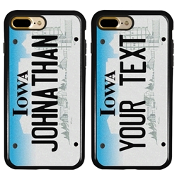 
Personalized License Plate Case for iPhone 7 Plus / 8 Plus – Hybrid Iowa