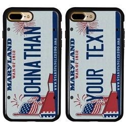 
Personalized License Plate Case for iPhone 7 Plus / 8 Plus – Hybrid Maryland