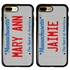 Personalized License Plate Case for iPhone 7 Plus / 8 Plus – Hybrid Massachusetts
