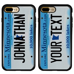 
Personalized License Plate Case for iPhone 7 Plus / 8 Plus – Hybrid Minnesota