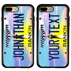 
Personalized License Plate Case for iPhone 7 Plus / 8 Plus – Hybrid Mississippi