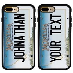 
Personalized License Plate Case for iPhone 7 Plus / 8 Plus – Hybrid Montana