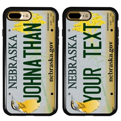 
Personalized License Plate Case for iPhone 7 Plus / 8 Plus – Hybrid Nebraska