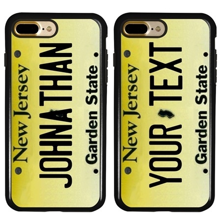Personalized License Plate Case for iPhone 7 Plus / 8 Plus – Hybrid New Jersey
