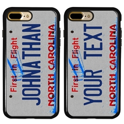
Personalized License Plate Case for iPhone 7 Plus / 8 Plus – Hybrid North Carolina