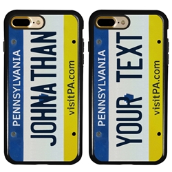 
Personalized License Plate Case for iPhone 7 Plus / 8 Plus – Hybrid Pennsylvania