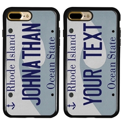 
Personalized License Plate Case for iPhone 7 Plus / 8 Plus – Hybrid Rhode Island