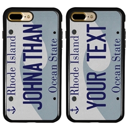 
Personalized License Plate Case for iPhone 7 Plus / 8 Plus – Hybrid Rhode Island