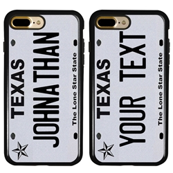 
Personalized License Plate Case for iPhone 7 Plus / 8 Plus – Hybrid Texas