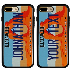 
Personalized License Plate Case for iPhone 7 Plus / 8 Plus – Hybrid Utah