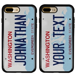 
Personalized License Plate Case for iPhone 7 Plus / 8 Plus – Hybrid Washington
