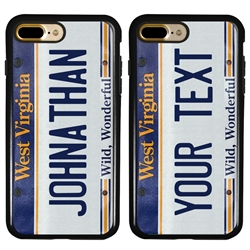 
Personalized License Plate Case for iPhone 7 Plus / 8 Plus – Hybrid West Virginia