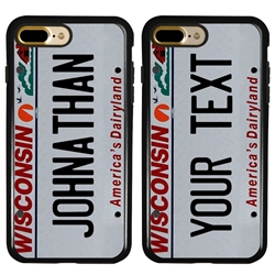 
Personalized License Plate Case for iPhone 7 Plus / 8 Plus – Hybrid Wisconsin
