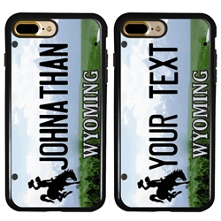 
Personalized License Plate Case for iPhone 7 Plus / 8 Plus – Hybrid Wyoming