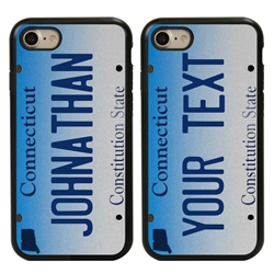 
Personalized License Plate Case for iPhone 7 / 8 / SE – Hybrid Connecticut