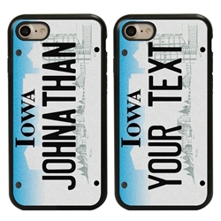 
Personalized License Plate Case for iPhone 7 / 8 / SE – Hybrid Iowa