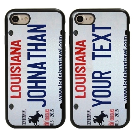 Personalized License Plate Case for iPhone 7 / 8 / SE – Hybrid Louisiana
