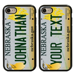
Personalized License Plate Case for iPhone 7 / 8 / SE – Hybrid Nebraska