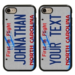 
Personalized License Plate Case for iPhone 7 / 8 / SE – Hybrid North Carolina