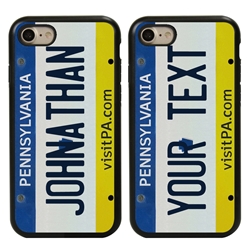 
Personalized License Plate Case for iPhone 7 / 8 / SE – Hybrid Pennsylvania