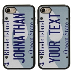 
Personalized License Plate Case for iPhone 7 / 8 / SE – Hybrid Rhode Island