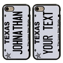 
Personalized License Plate Case for iPhone 7 / 8 / SE – Hybrid Texas