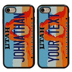 
Personalized License Plate Case for iPhone 7 / 8 / SE – Hybrid Utah