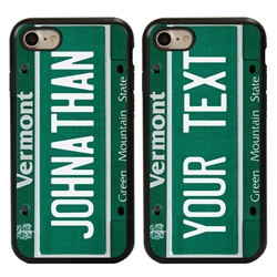 
Personalized License Plate Case for iPhone 7 / 8 / SE – Hybrid Vermont